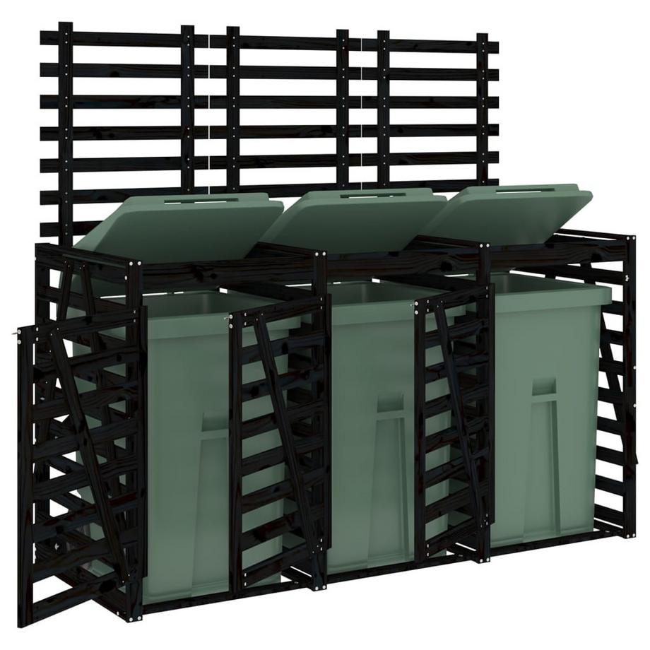 VidaXL Mülltonnenbox für 3 tonnen holz  