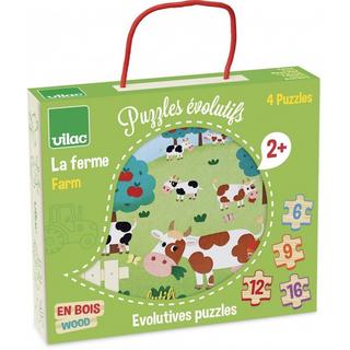 Vilac  4 Puzzle évolutifs la ferme, Jeux et puzzle, Vilac 