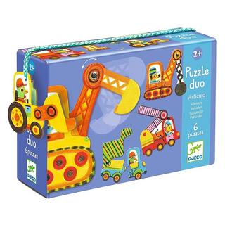 Djeco  Puzzle Duo Fahrzeuge (6x2) 