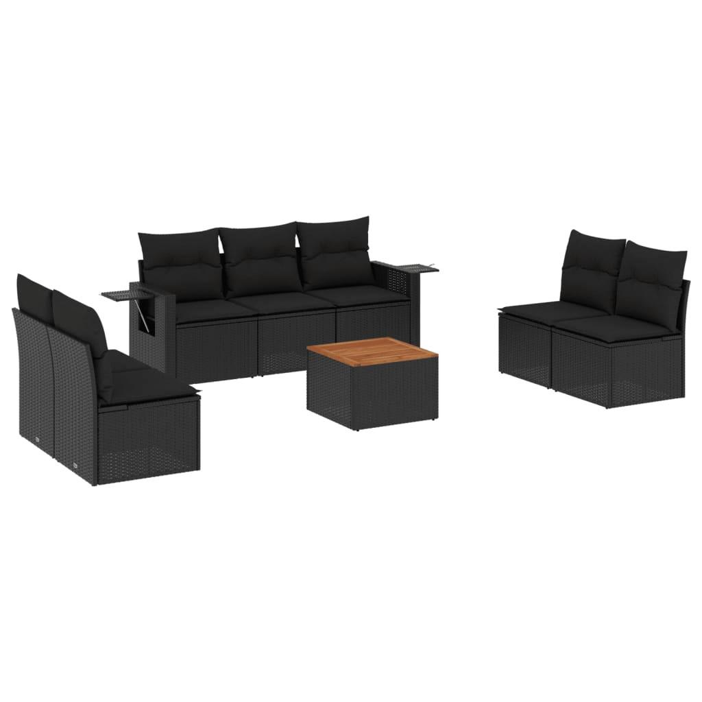 VidaXL set divano da giardino Polirattan  