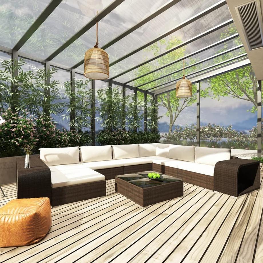 VidaXL Gartensofa poly-rattan  