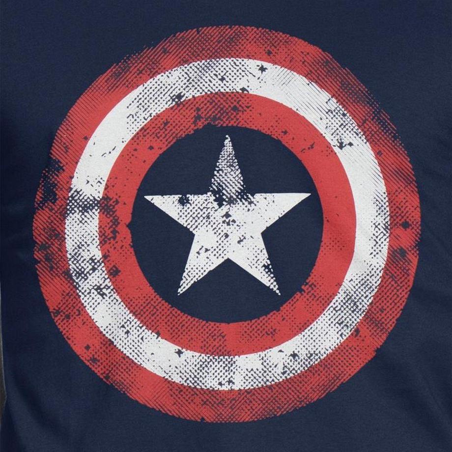 CAPTAIN AMERICA Schild Print T-Shirt  