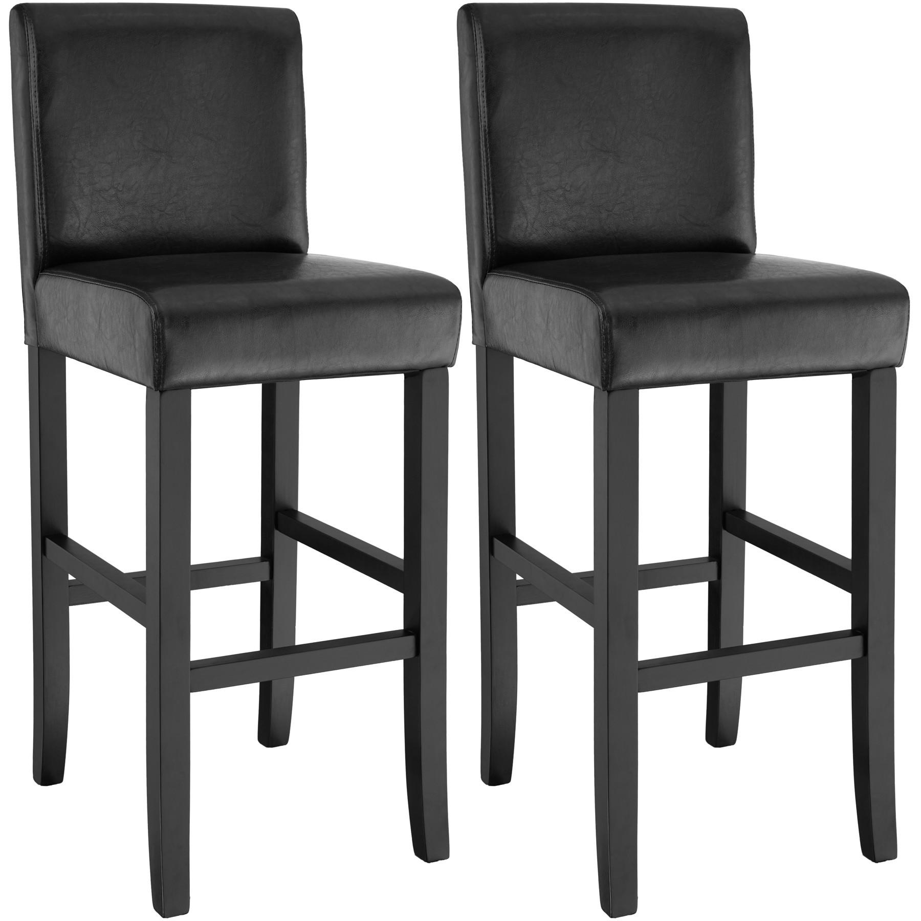 Tectake Lot de 2 chaises de bar  