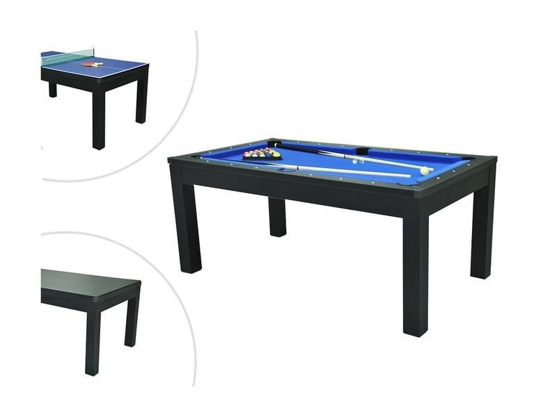 Vente-unique  Table transformable e Billard Pingpong L 