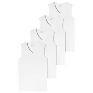 4er-Pack - 95/5 - Organic Cotton - Tank Top / Unterhemd mit V-Ausschnitt