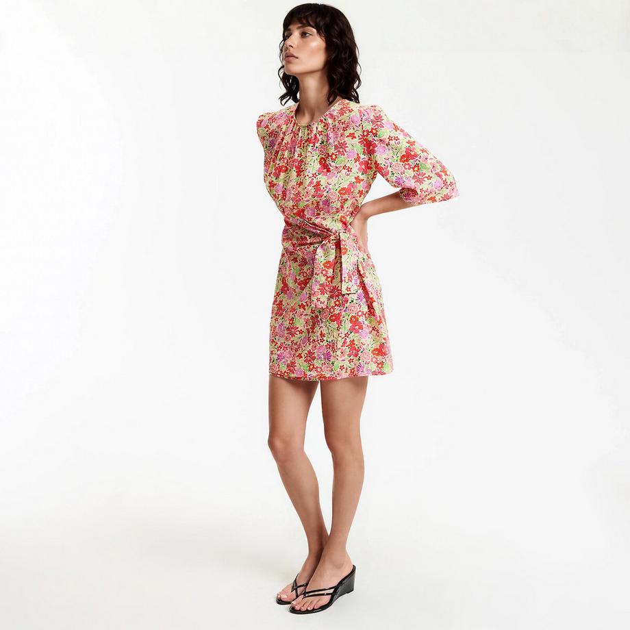 La Redoute Collections Robe courte manches courtes imprimé floral  