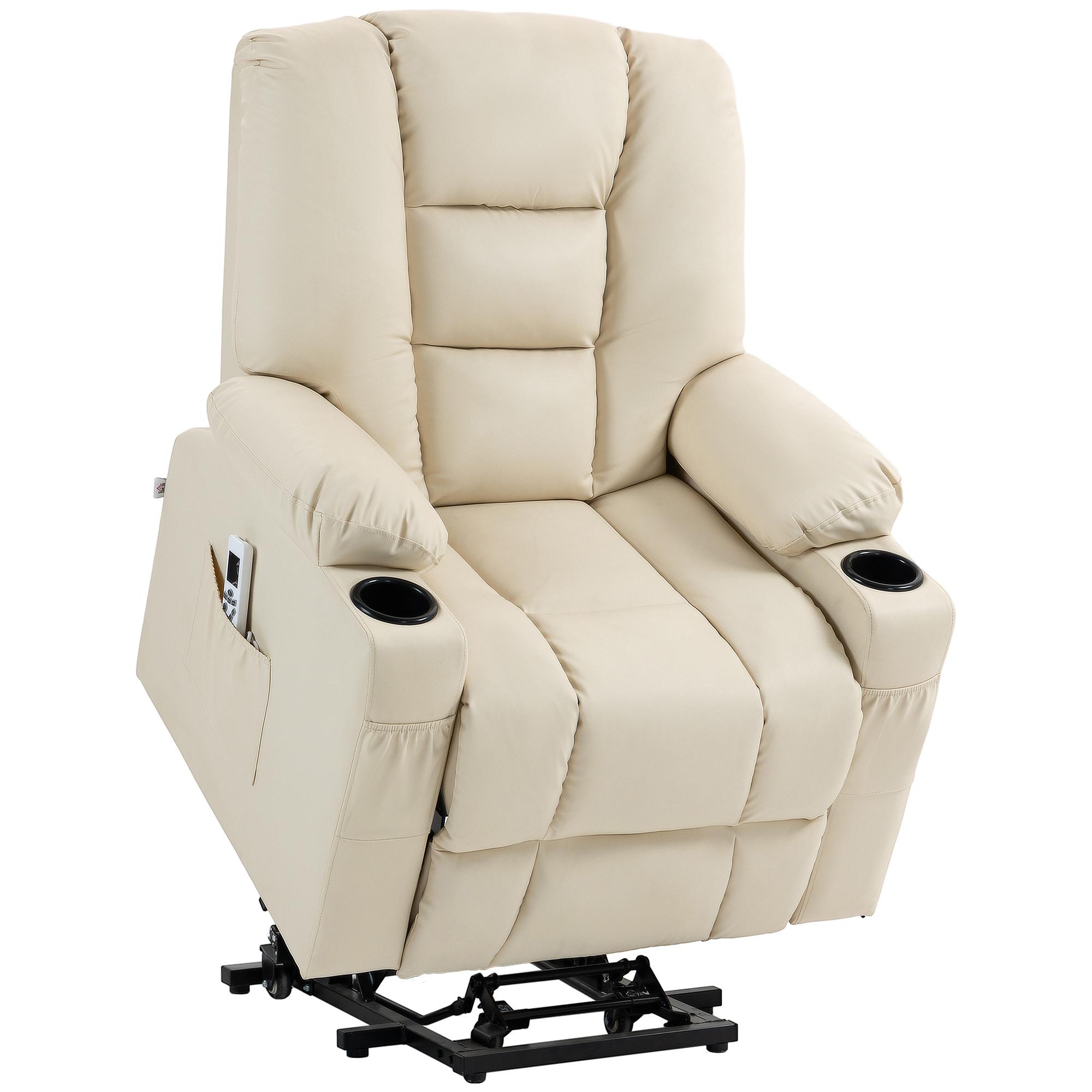 HOMCOM  Fauteuil avec aide à se lever 