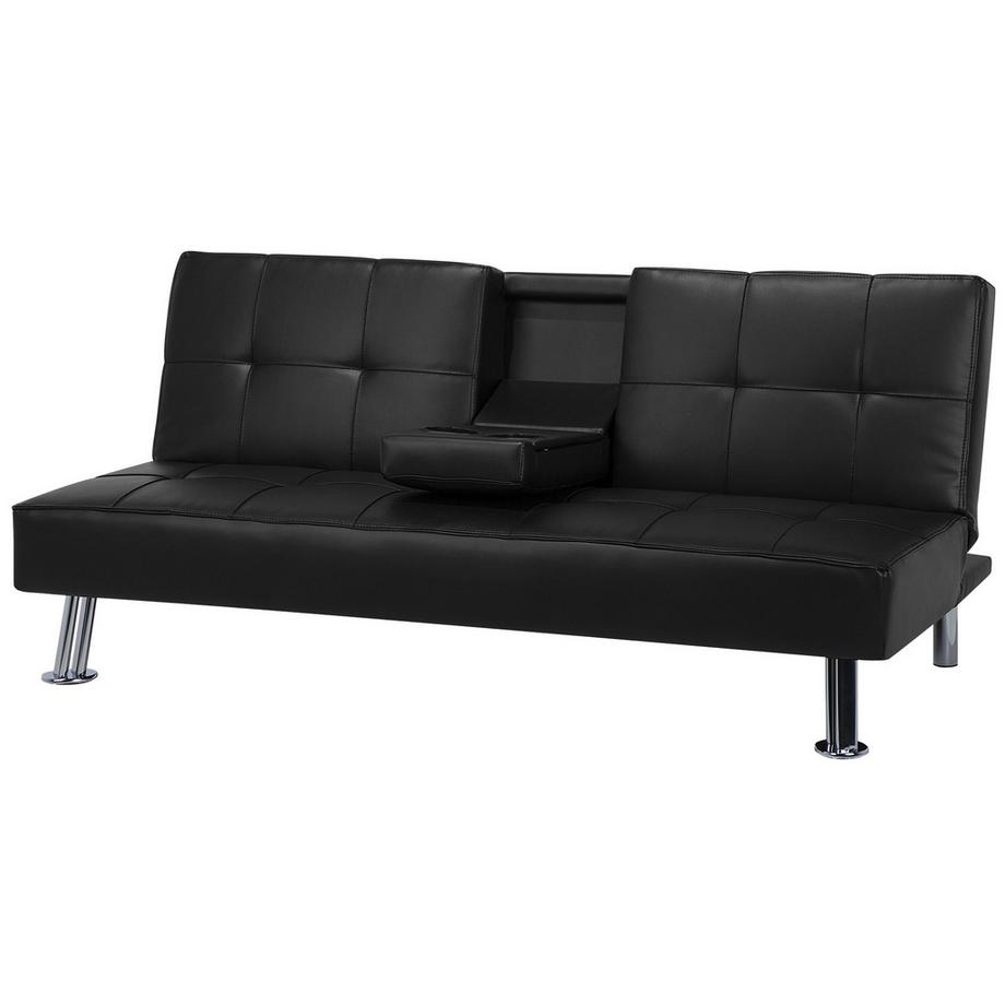 Beliani Canapé-lit en Cuir PU  ROXEN  