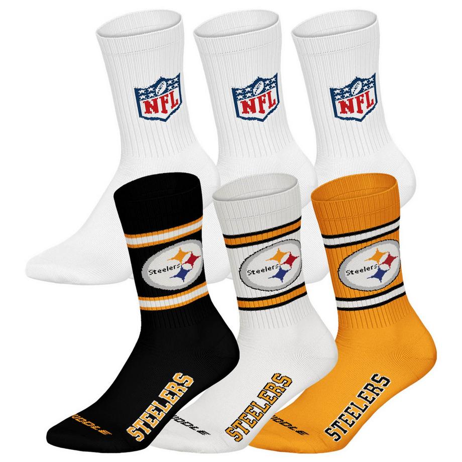 Chaussettes  Pack de 6 Stretch-NFL 6Pack Crew Socks