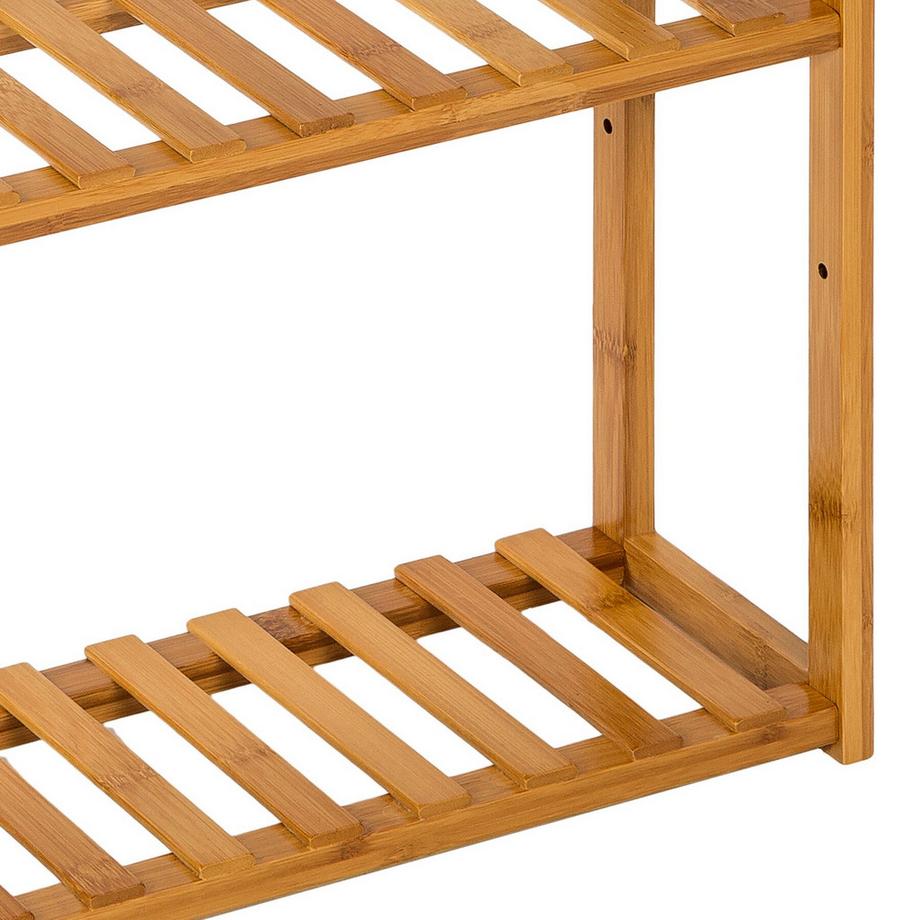 Tectake Badregal Katjana aus Bambus mit 3 Ebenen  
