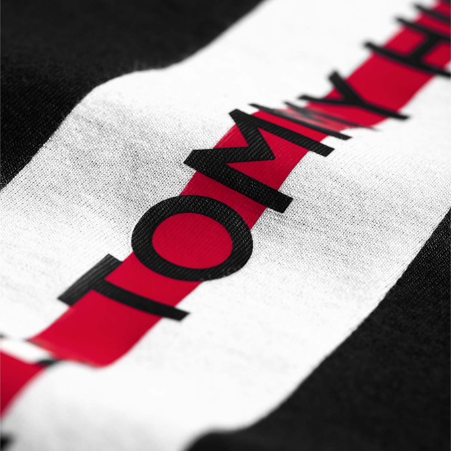 TOMMY HILFIGER Gestreiftes Logo Regular Fit T-Shirt  