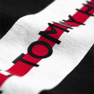 TOMMY HILFIGER Gestreiftes Logo Regular Fit T-Shirt  