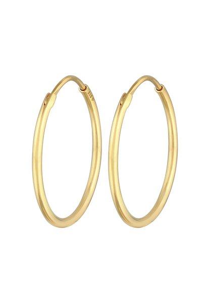 Elli  Boucles d'Oreilles Créoles Rond Classic 