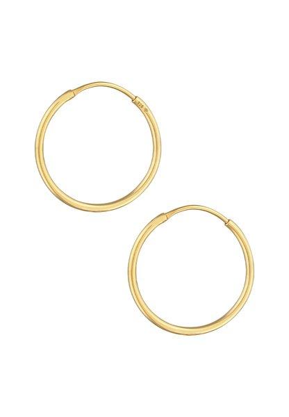 Elli  Boucles d'Oreilles Créoles Rond Classic 