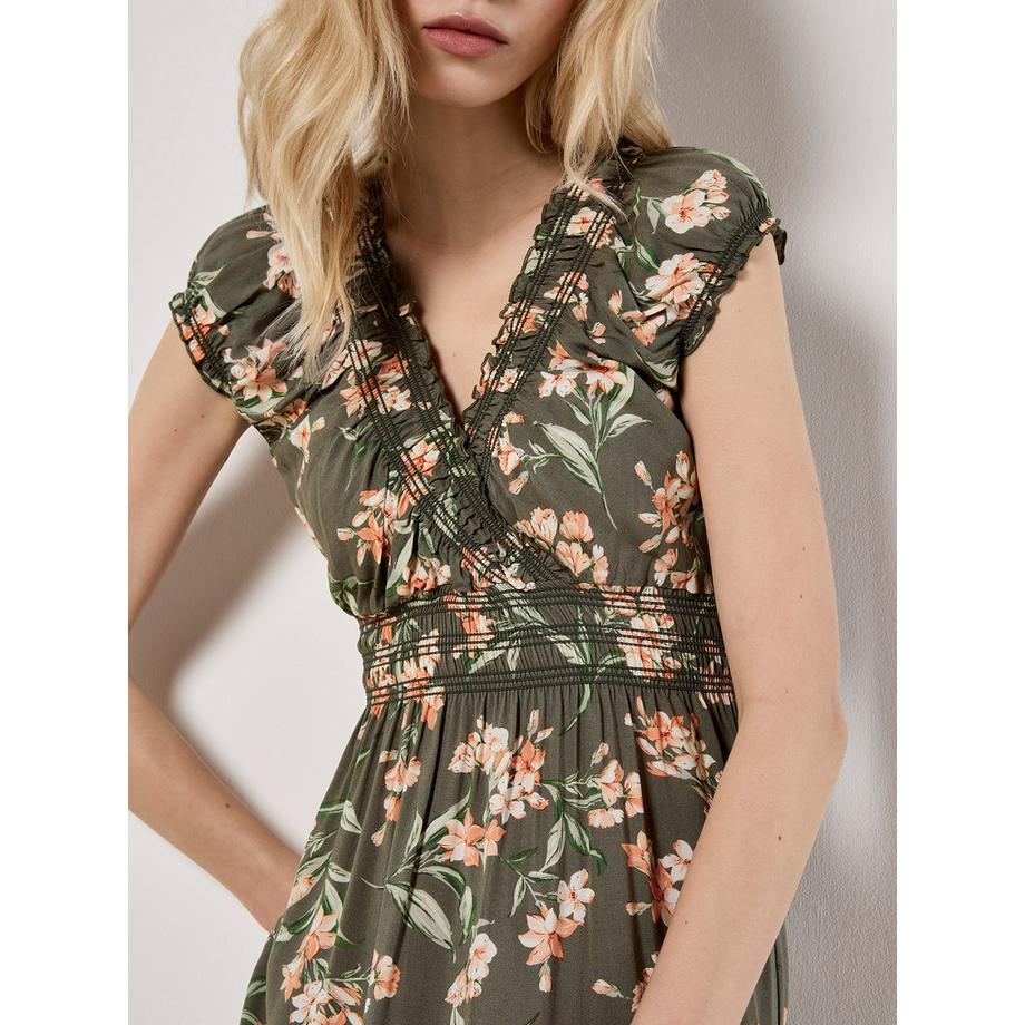 APRICOT Jasmine Blumenmuster Wickelausschnitt Maxikleid  