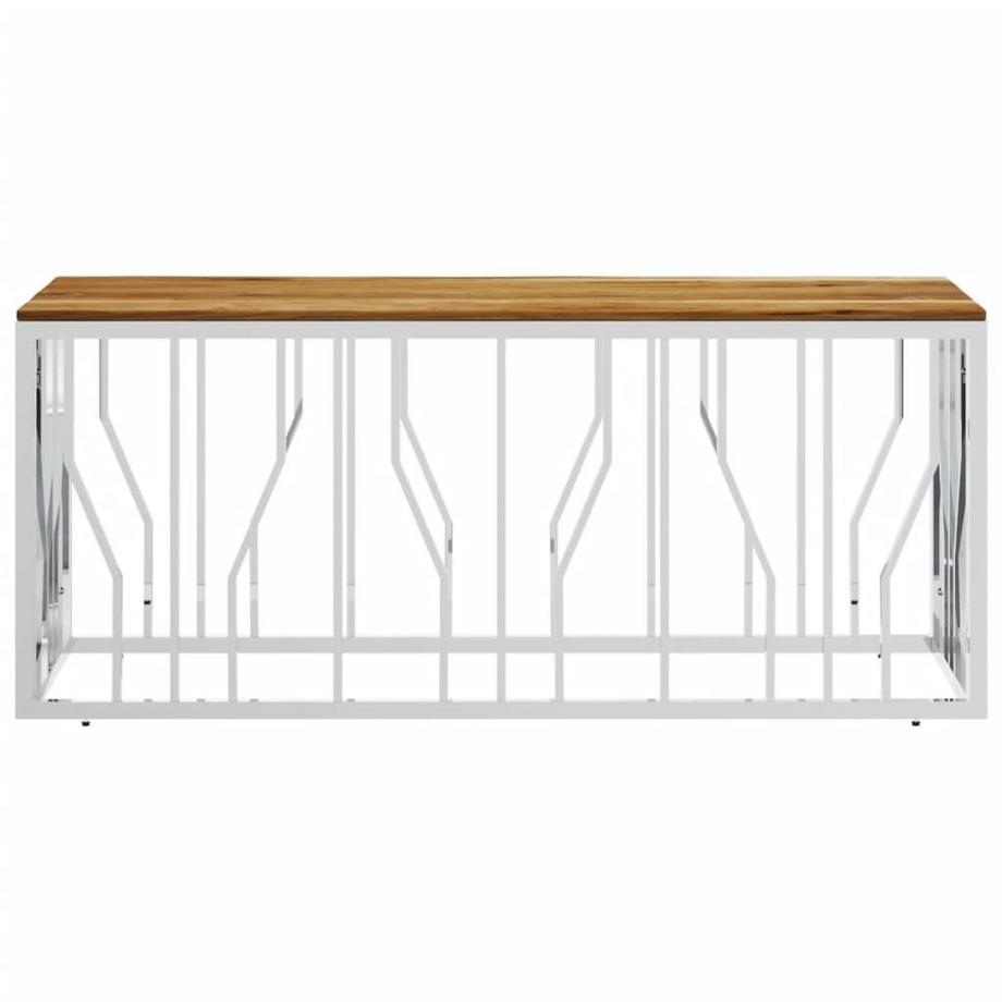 VidaXL Couchtisch edelstahl  