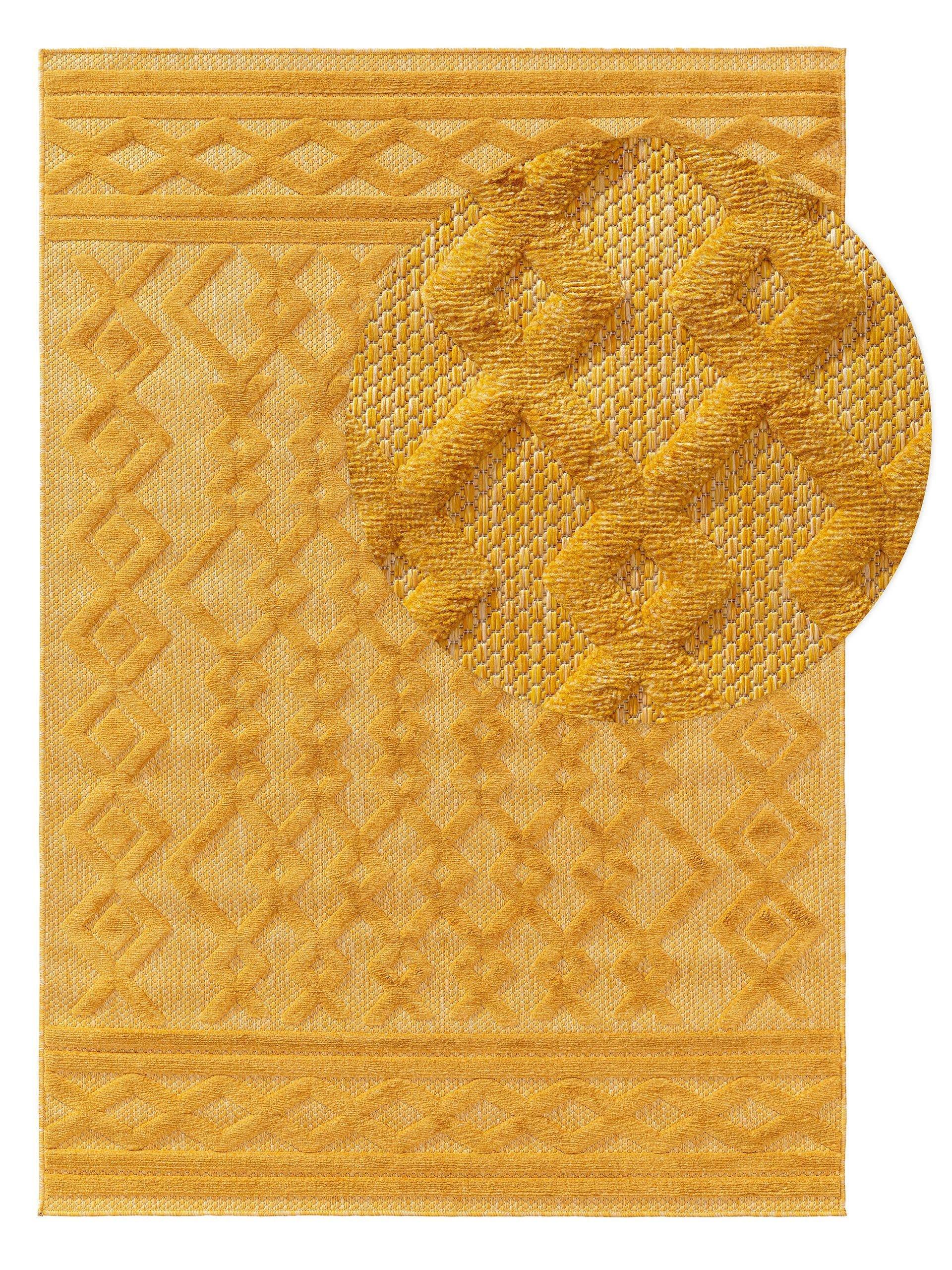 Benuta Tapis d'extérieur & intérieur Bonte Jaune  