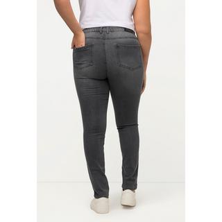 Ulla Popken  Skinny jeans modello Sarah con taglio aderente a vita alta e cinque tasche 