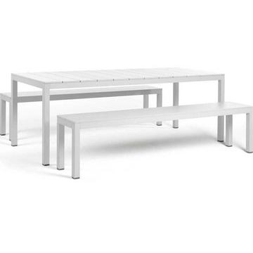 Ensemble de table de jardin Rio blanc 210