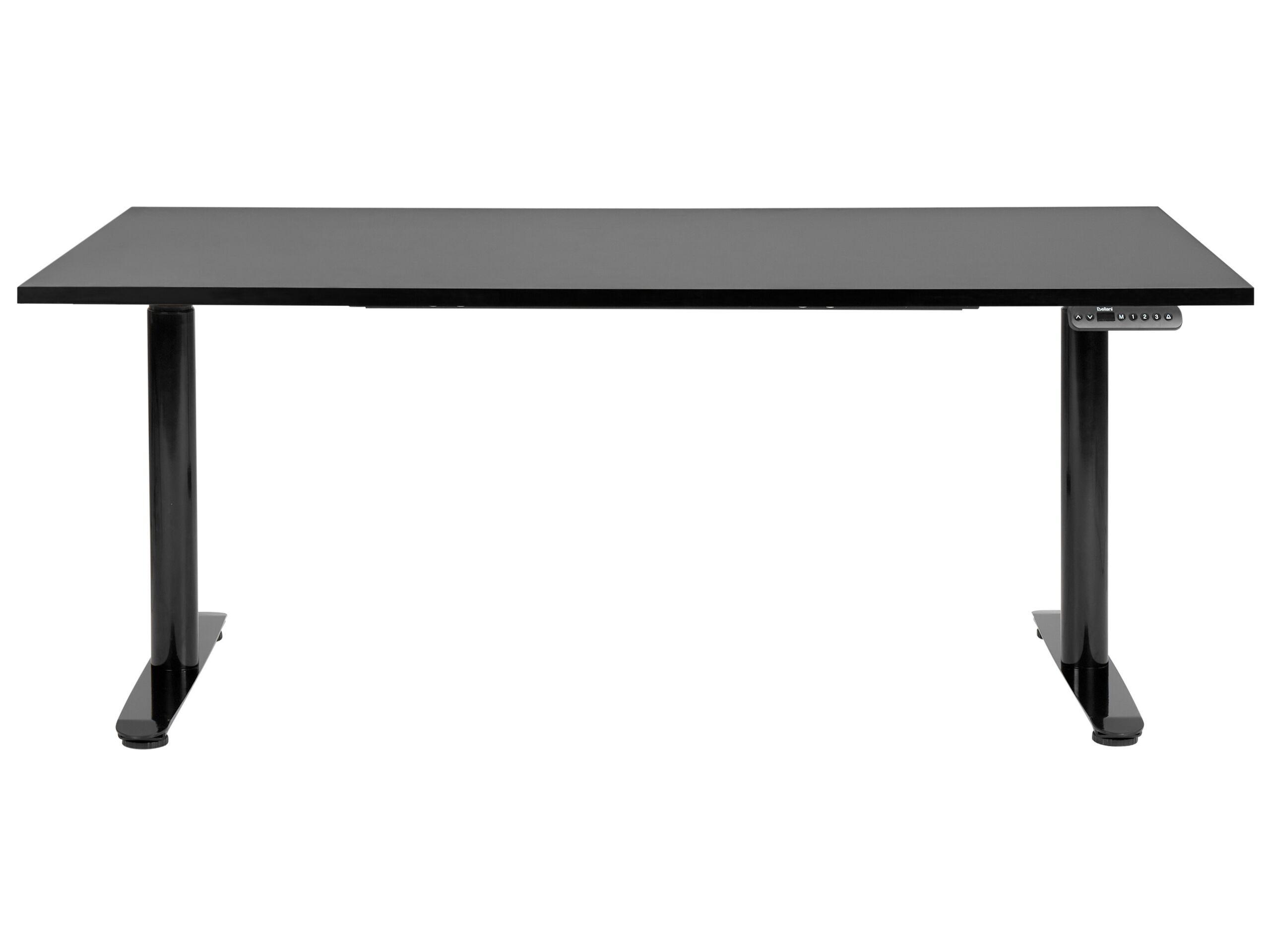 Beliani Bureau réglable en hauteur électriquement en Panneau de particules de bois Moderne DESTINAS  