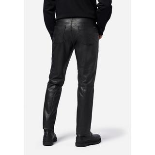 RICANO  Pantalon en cuir pour homme, Trant Pant, jeans en cuir à cinq poches en cuir d'agneau lavé. 