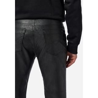 RICANO  Pantalon en cuir pour homme, Trant Pant, jeans en cuir à cinq poches en cuir d'agneau lavé. 