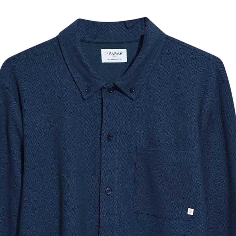 FARAH  Chemise Manches Longues Motiftyle Texturé 