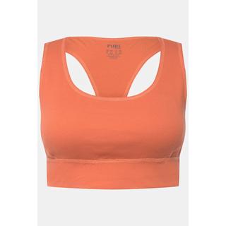 Ulla Popken  Bustier da yoga in cotone biologico con scollo arrotondato 