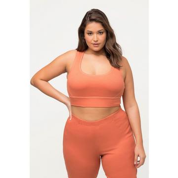 Bustier da yoga in cotone biologico con scollo arrotondato