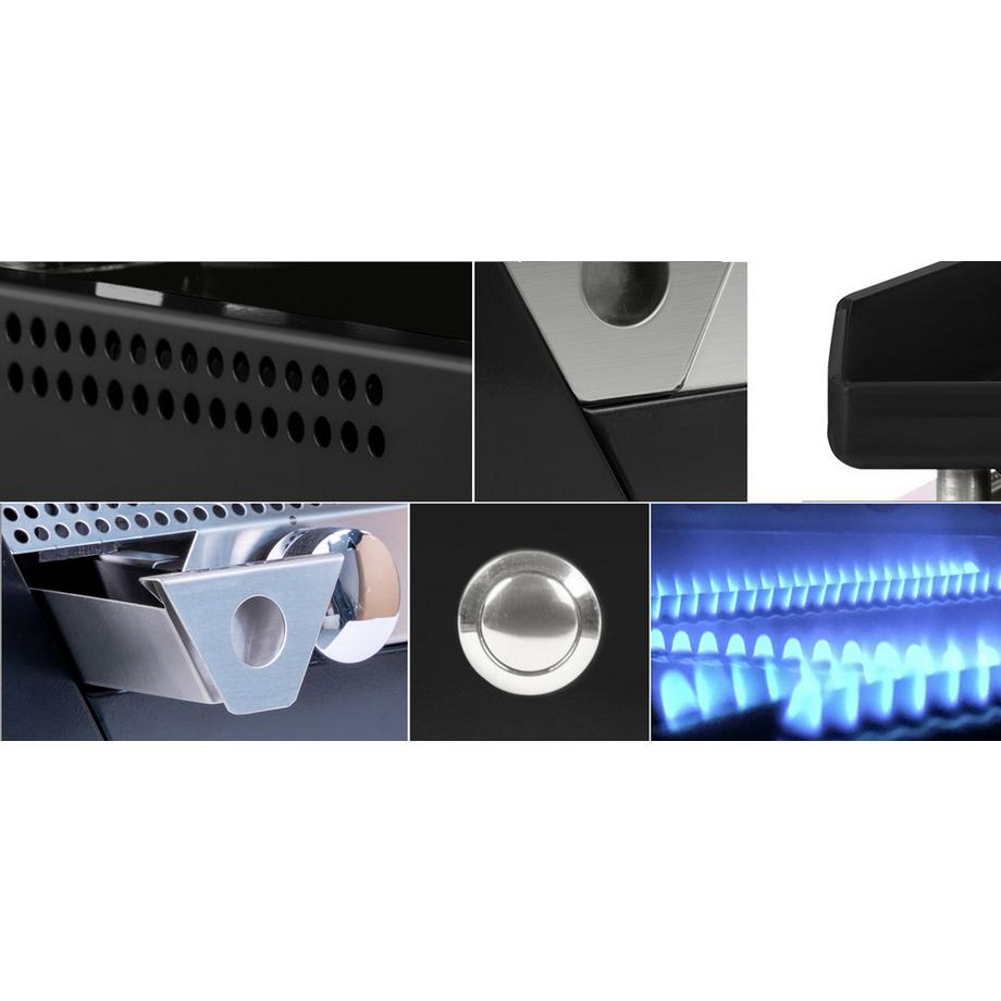 Simogas Plancha Gaz Rainbow, plaque acier, 70x40 cm  