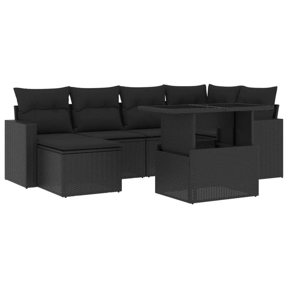 set divano da giardino Polirattan