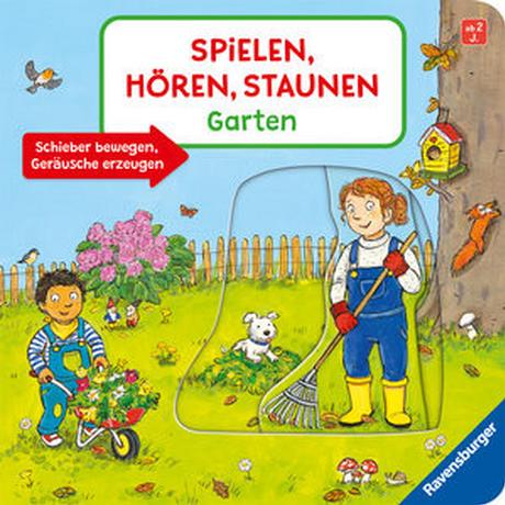 Spielen, Hören, Staunen: Garten. Ein Soundbuch ganz ohne Batterie und Elektronik Penners, Bernd; Kugler, Christine (Illustrationen) Gebundene Ausgabe 