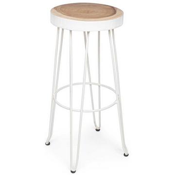 Tabouret de bar Rakel blanc