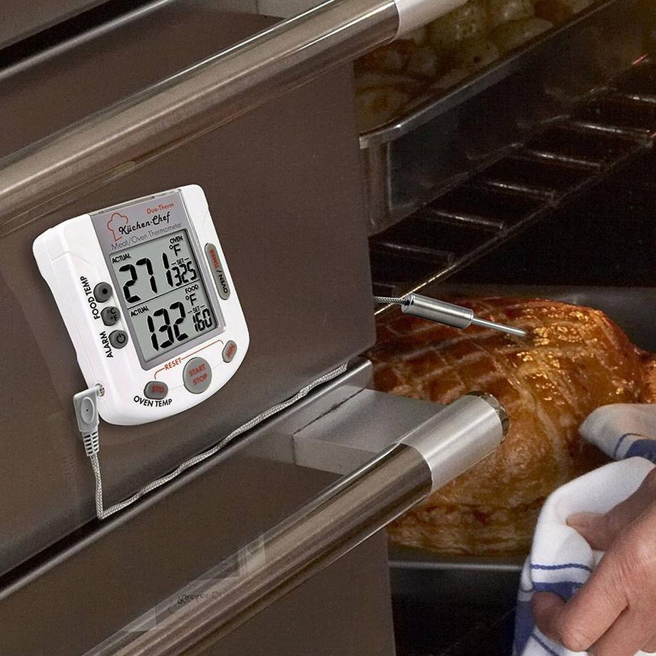 TFA Dostmann  Küchen-Chef 2 in 1 Digitales Braten-/Ofenthermometer 
