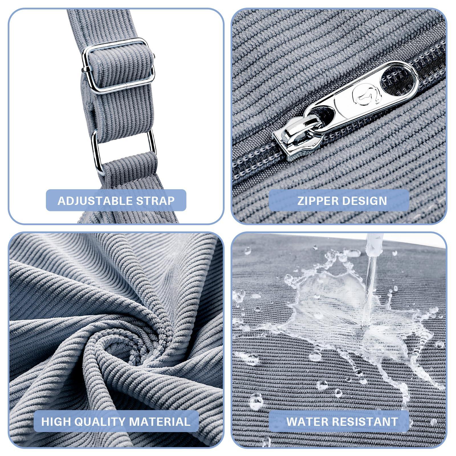 Only-bags.store Kordtasche Umhängetasche mit Reissverschluss Wasserdichter Shopper  