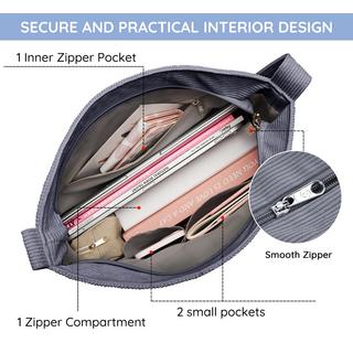 Only-bags.store Kordtasche Umhängetasche mit Reissverschluss Wasserdichter Shopper  