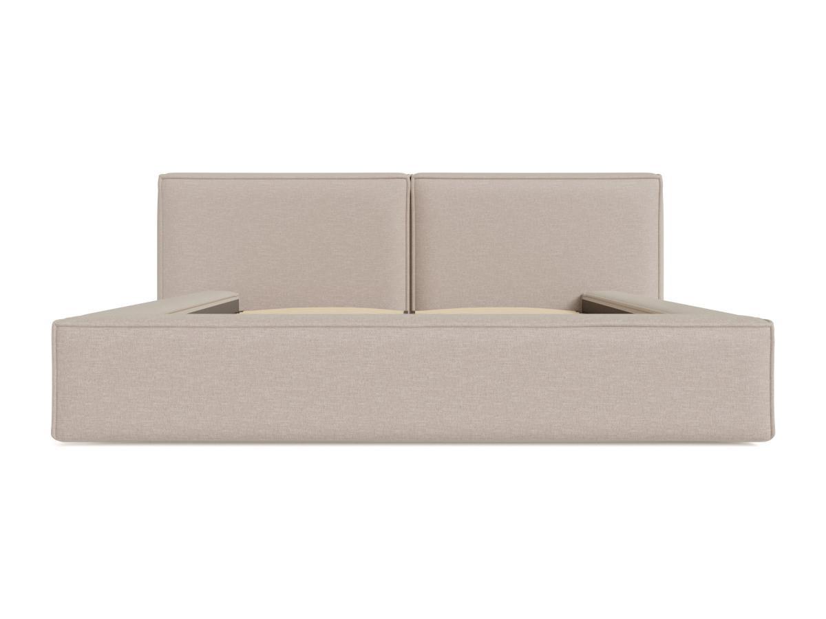 PASCAL MORABITO Bett mit Bettkasten - 140 x 190 cm - Stoff - Beige - TIMANO von Pascal Morabito  