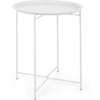 mutoni Garten Beistelltisch Wissant rund 46x46 weiss  