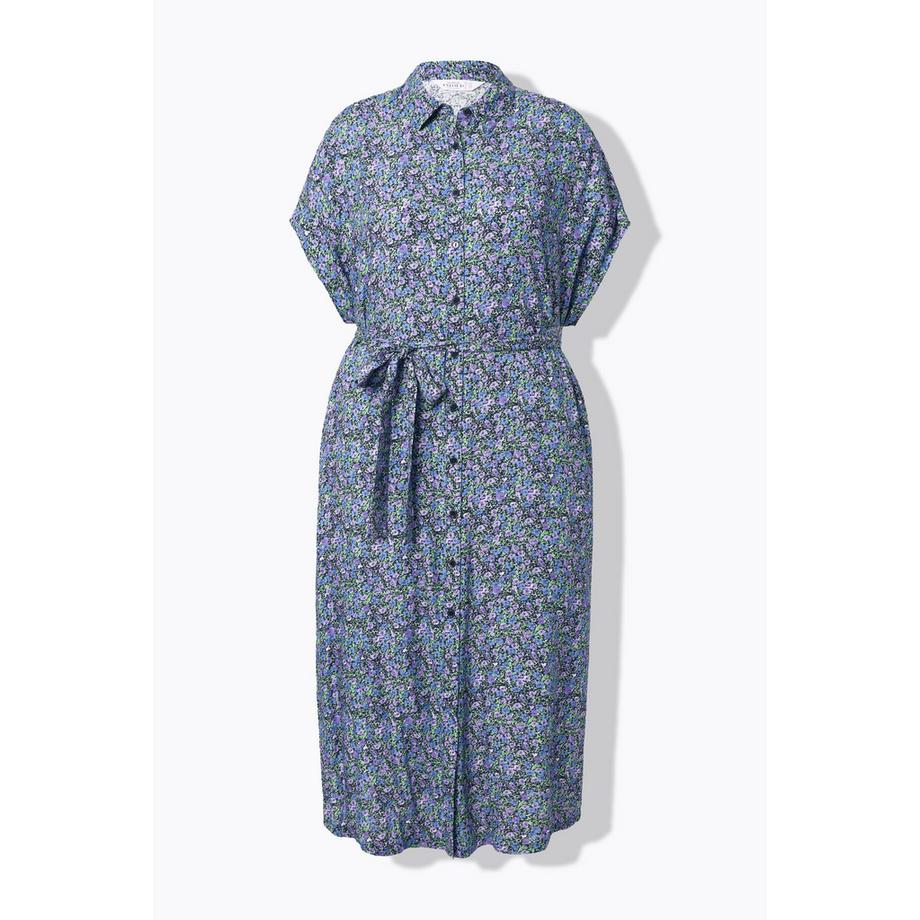 Studio Untold Maxikleid Hemdblusenkleid Blumenprint  