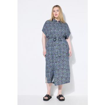 Maxi abito chemisier cielo blu