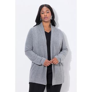 Ulla Popken Cardigan Col Châle en Laine Mérinos  