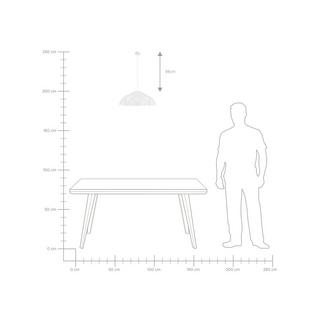 Beliani Lampadario en Metallo Moderno SENIA  