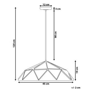 Beliani Lampe suspension en Métal Moderne SENIA  