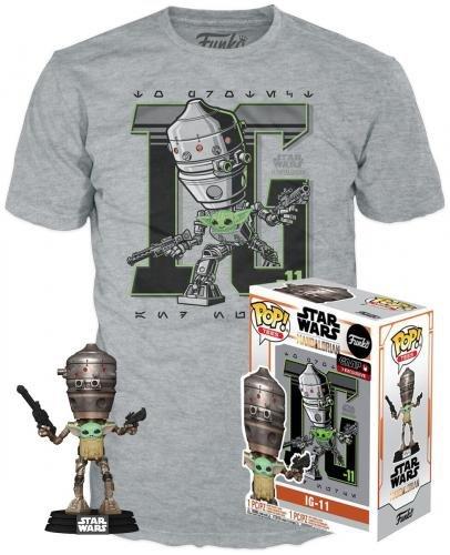 Funko  Funko Pop ! SW Mandalorian : IG-11 Excl w/ T-Shirt (M) 