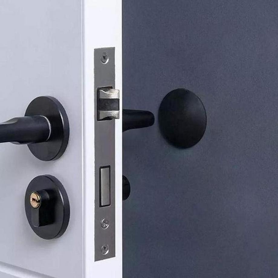 Northio 5x fermaporta per maniglie delle porte - nero  