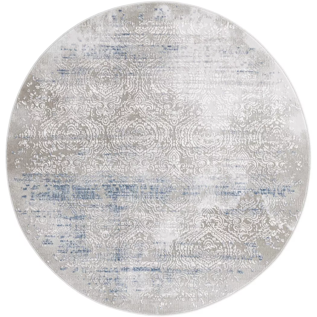 Hadorn - Teppich Davos Charme, 160 cm, Blau