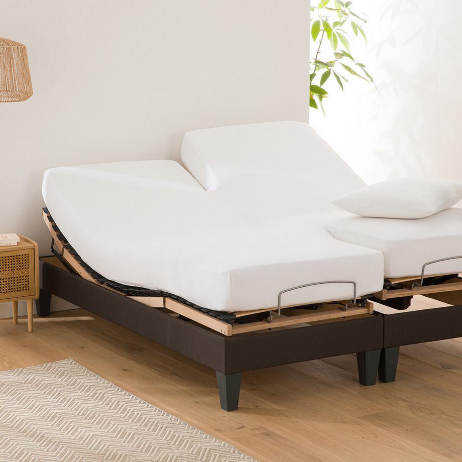 Drap housse uni en coton
