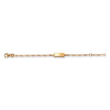 Plaketten-Armband Gelbgold 750 Figaro, 1.8mm, 14cm