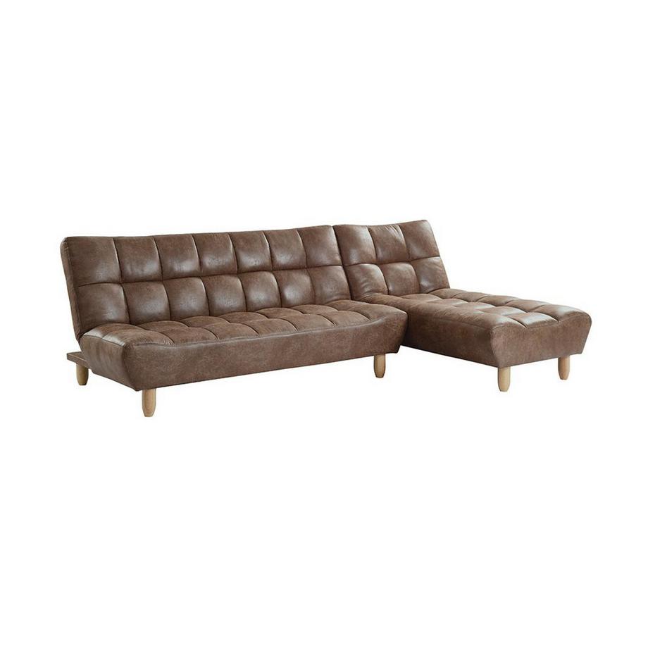 Vente-unique Modulierbares Schlafsofa Klappsofa MicrofaserVintageLook ESTEBAN  