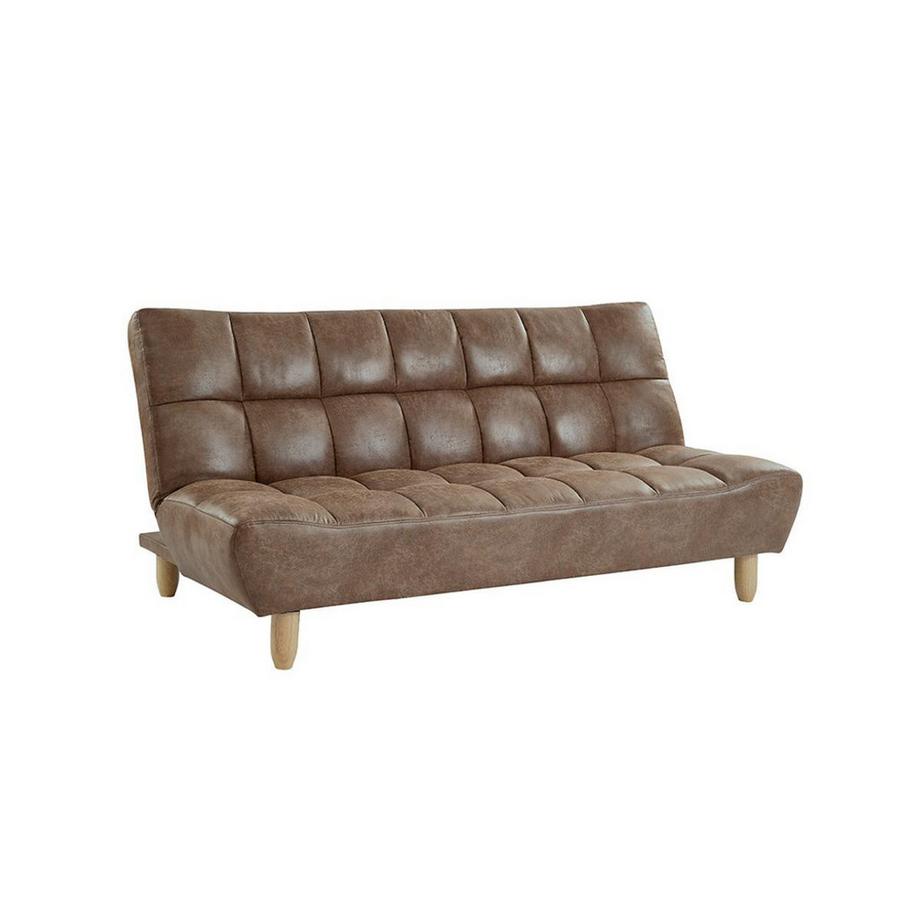 Vente-unique Modulierbares Schlafsofa Klappsofa MicrofaserVintageLook ESTEBAN  